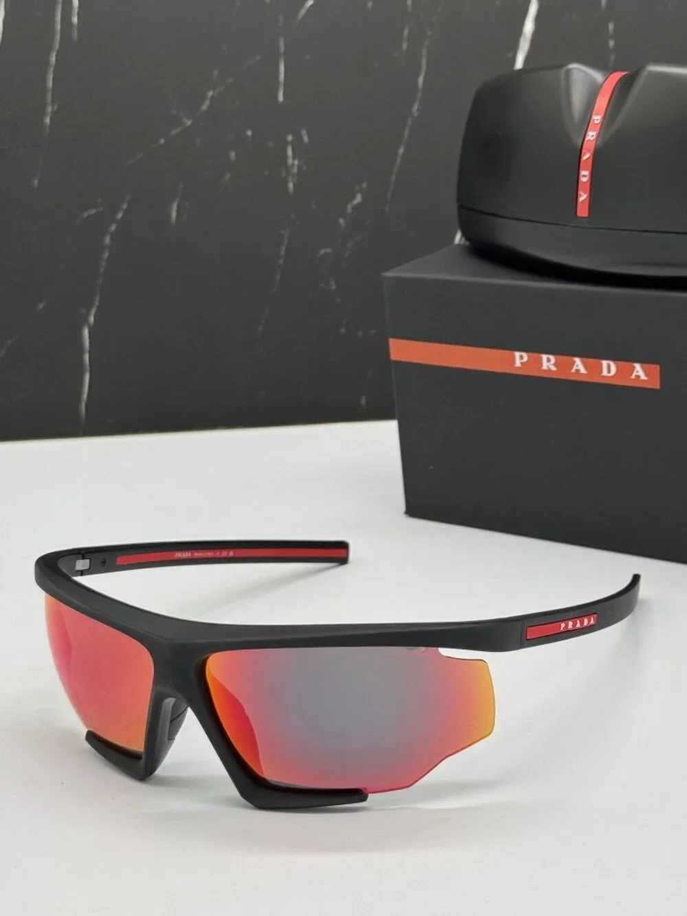 Prada Sport Linea Rossa PS07YS DG010A Sport Sunglasses Authentic NEW